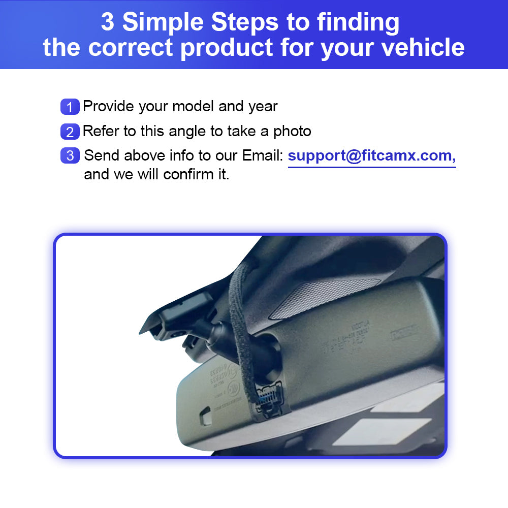 Caméra de tableau de bord FITCAMX pour GMC Terrain 2025-2026