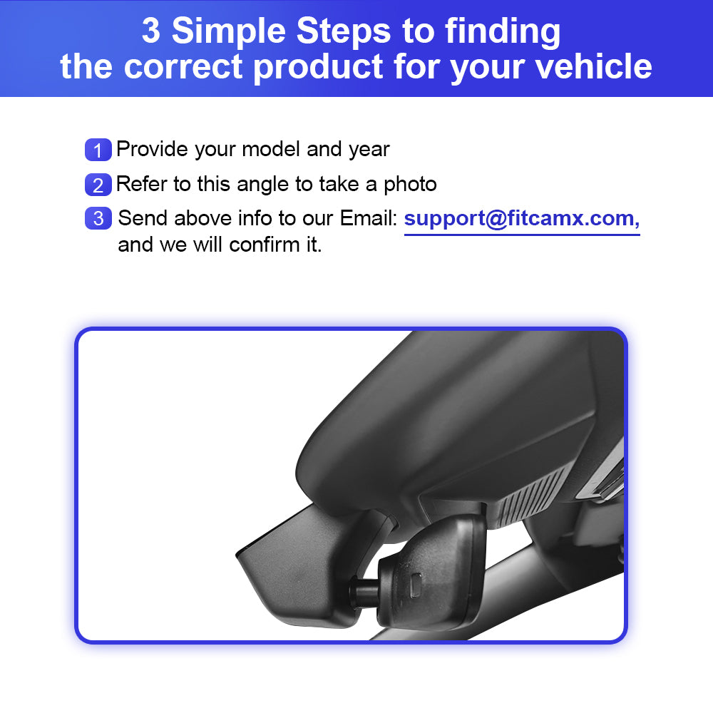 FITCAMX Dashcam für Volkswagen VW Golf R MK8.5 2025 2026