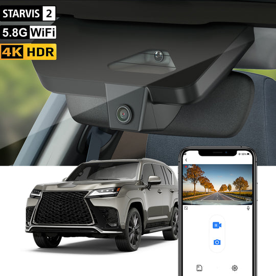 FITCAMX Dashcam für LexusLX 500d, 600, 700h 2025 2026 (Rechtslenker-Fahrzeug)