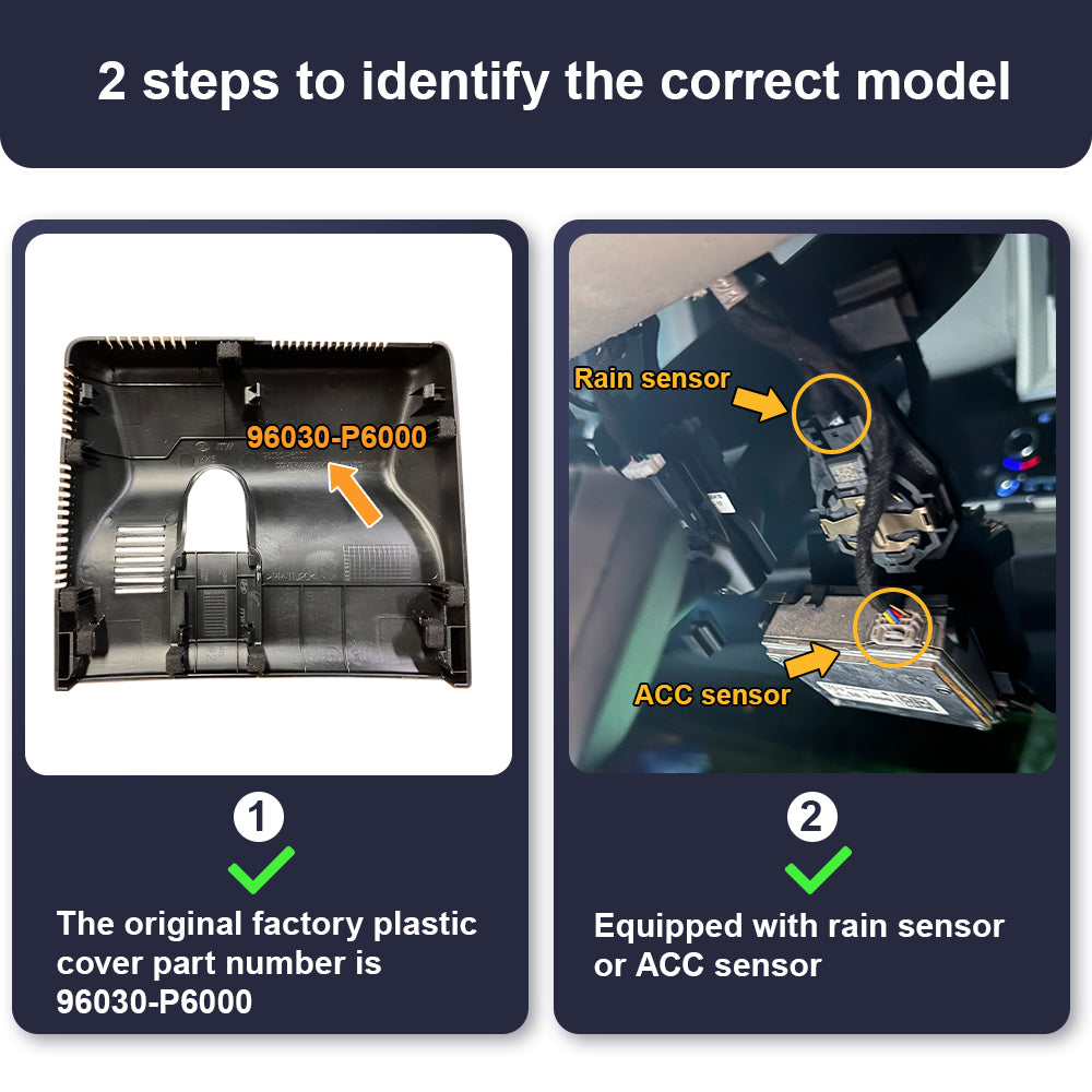 Fitcamx Dash Cam for Hyundai Santa Fe 2024 2025 (Rear Mirror Cover par ...