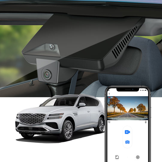 FITCAMX Dash Cam for Genesis GV80 2025-2026 (Rear Mirror Cover part number 96031-T6500)