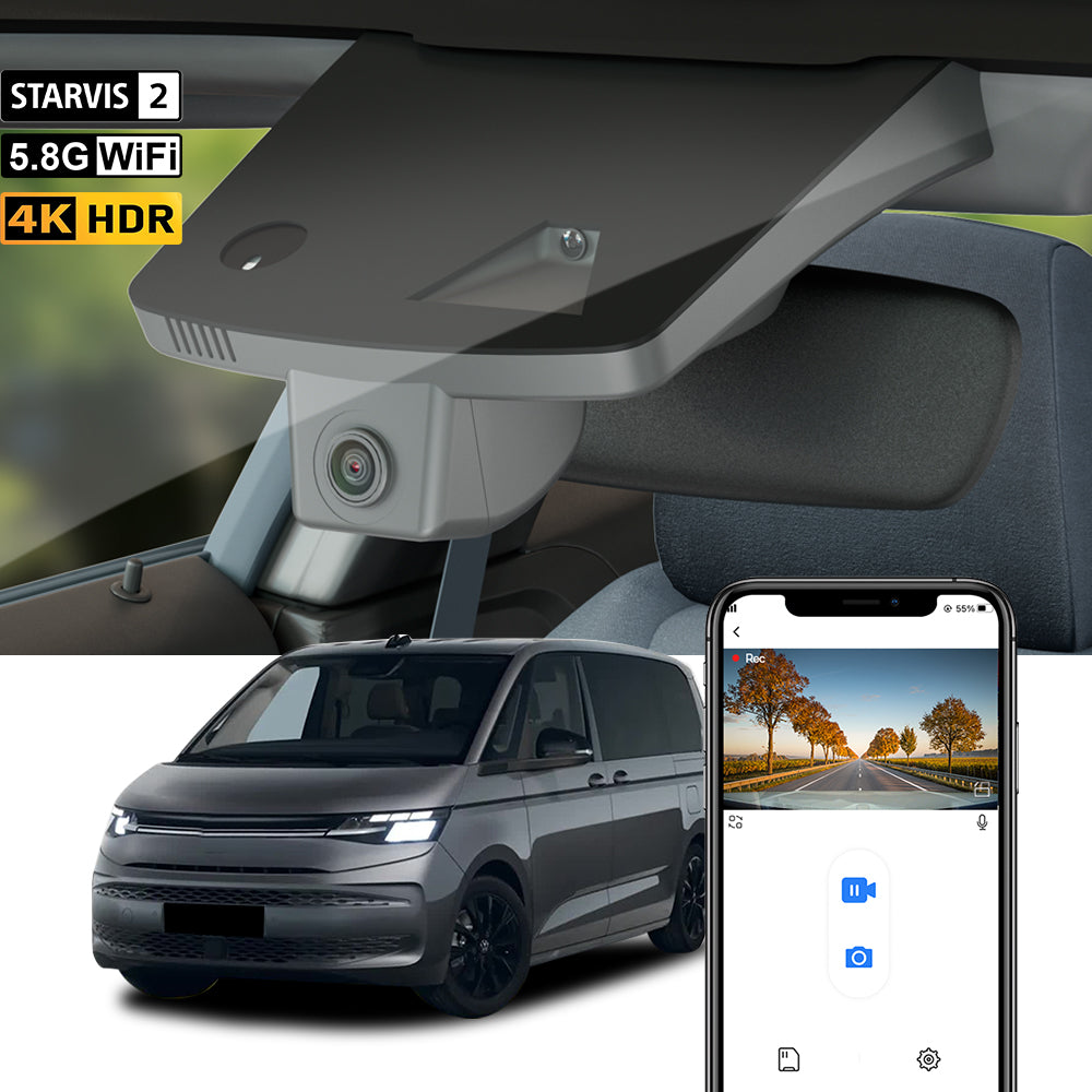 【STARVIS 2】FITCAMX Dash Cam for Volkswagen VW T7 Multivan 2024 2025 2026