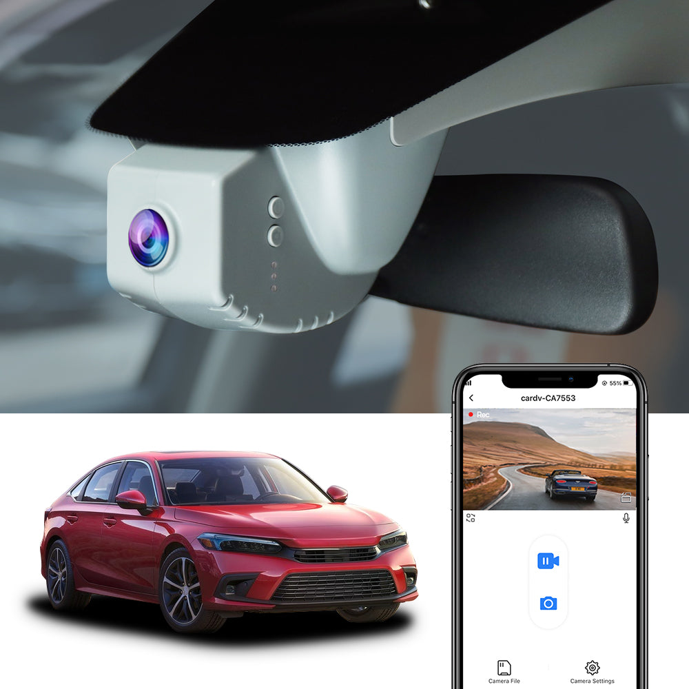 Fitcamx Dashcam 4K Passend für Mercedes-Benz GLK 2010-2015 X204 (HD2-6007),  2160P Autokamera UHD Video, WiFi & APP, OEM Benz Zubehör, G-Sensor