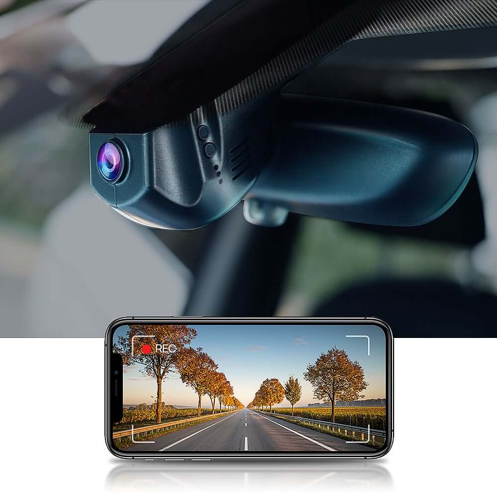 Fitcamx Dashcam 4K Passend für Mercedes-Benz GLK 2010-2015 X204 (HD2-6007),  2160P Autokamera UHD Video, WiFi & APP, OEM Benz Zubehör, G-Sensor