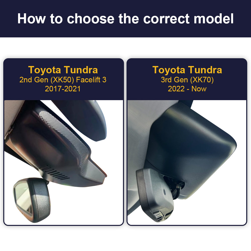 Genuine Toyota (2022 + Tundra) (2023 + Sequoia) 2024 + Grand Highlander  Dashcam Dash Camera